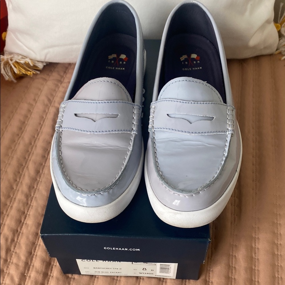 Cole Haan Sky Blue Loafers